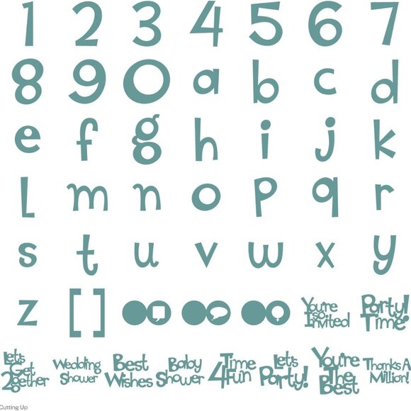 CRICUT  " Cuttin' Up"  Cartridge with Overlay and Booklet - Picture 2 of 7